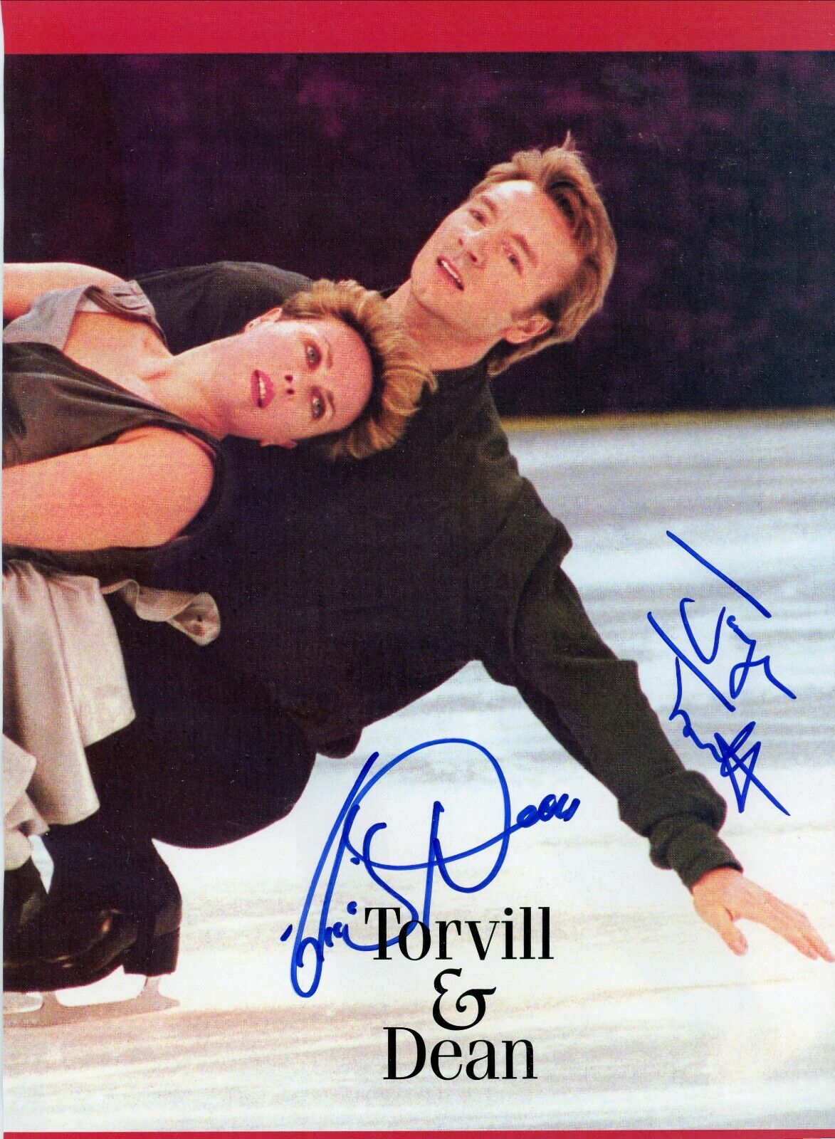 Torvill & Dean Olympic Gold Medalists Signed Autographed 8x10 Picture Photo Poster painting COA