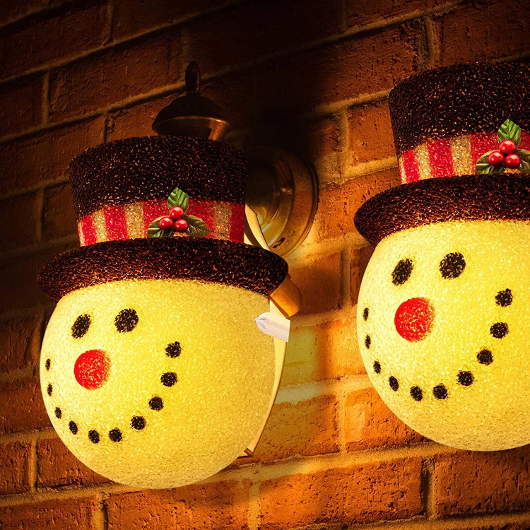 Snowman Porch Light Covers - tree - Codlins