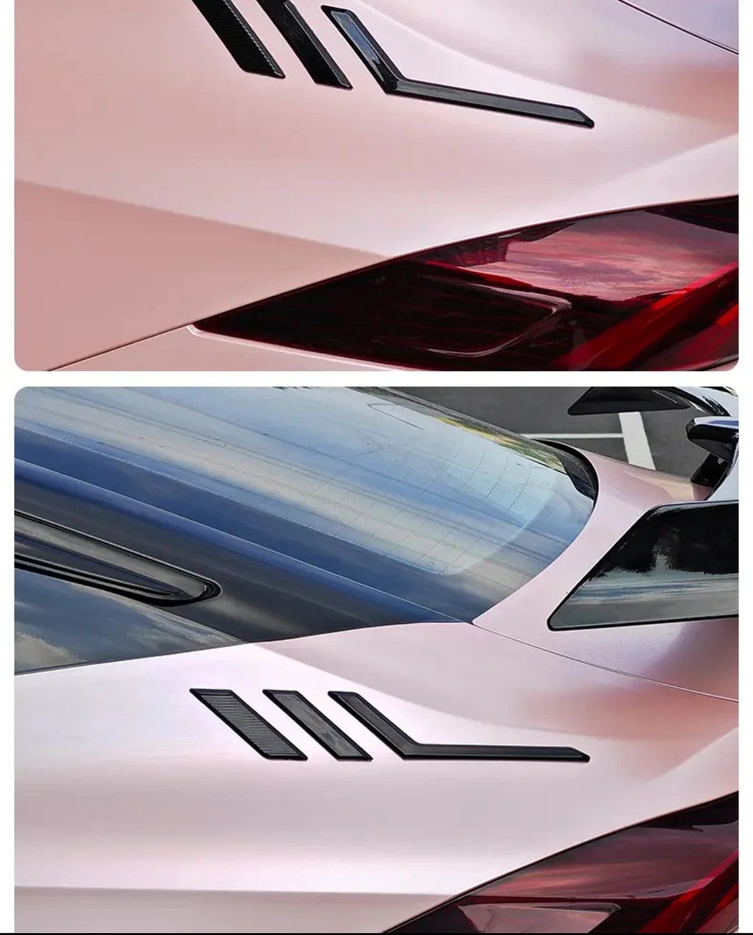 Car modification and modification side wing stickers--sports body decorative stickers