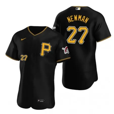 Men's Pittsburgh Pirates #27 Kevin Newman Black  Flex Base Stitched MLB Jersey