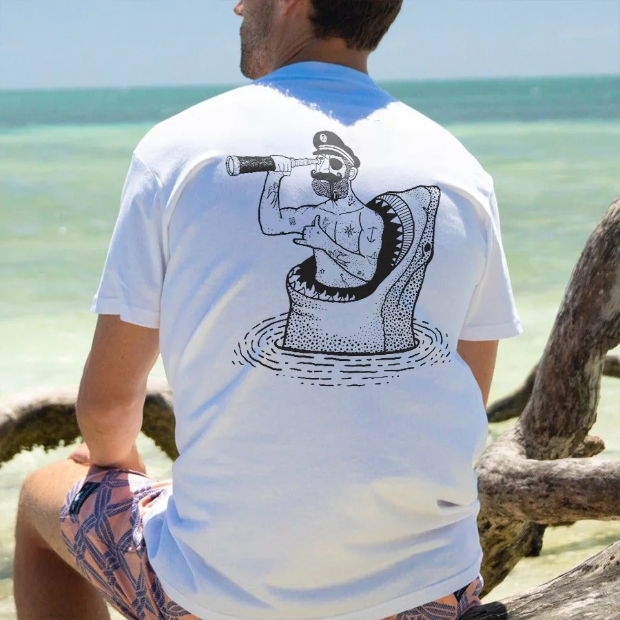 Adventure At Sea Printed Men's T-shirt