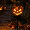Resin Solar Halloween Pumpkin Garden Stake Light Solar Lights Garden Decor