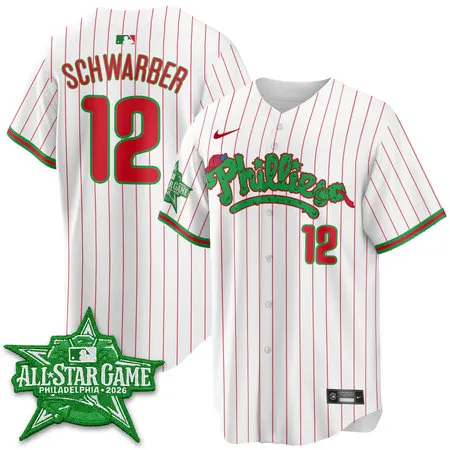 Youth Philadelphia Phillies #12 Kyle Schwarber White 2026 MLB All-Star Jersey D43Q