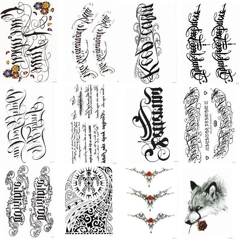 TRIBAL TEMPORARY TATTOO SLEEVE, ARM, SAMOAN, MAORI, MENS, WOMENS, WATERPROOF