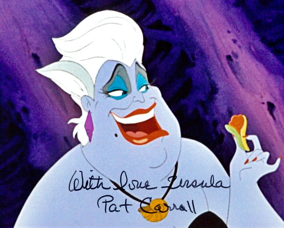 Pat Carroll (The Little Mermaid) signed 8X10 Photo Poster painting