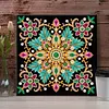 Neonfarbenes Mandala-Muster speziell geformte 5D-DIY-Teilbohrer-Diamanten-Punkte, Edelstein-Kunst-Kits mit Rahmen, Diamanten-Gem&auml;lde, Edelstein-Kunst 