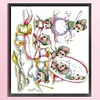 Mouse Makes New Clothes-14CT Stamped Cross Stitch 43*40cm/16.93*15.75in tapestrymarket