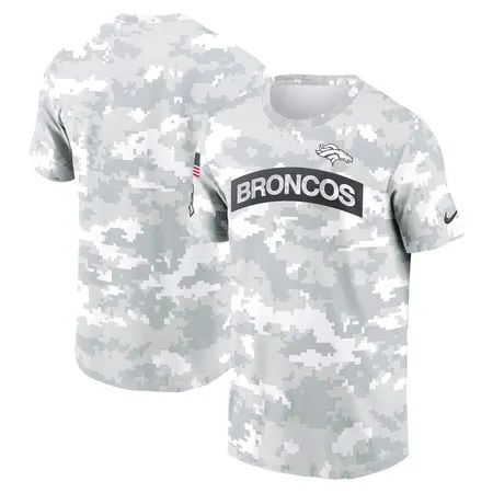Men's Denver Broncos  Arctic Camo 2024 Salute To Service Performance T-Shirt