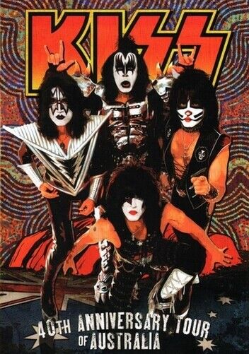 KISS POSTER 40th ANNIVERSARY TOUR AUSTRALIA - Photo Poster painting QUALITY INSERT -  POST!