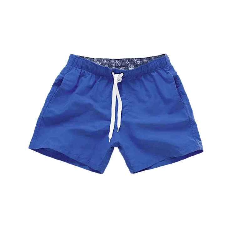 Beach Pants Men's Swimming Shorts Solid Color Three-point Loose Fitness Sports Casual Short Classic Men Clothing Male Swim Wear