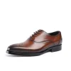 Luxury fashion mens leather oxford dress shoes