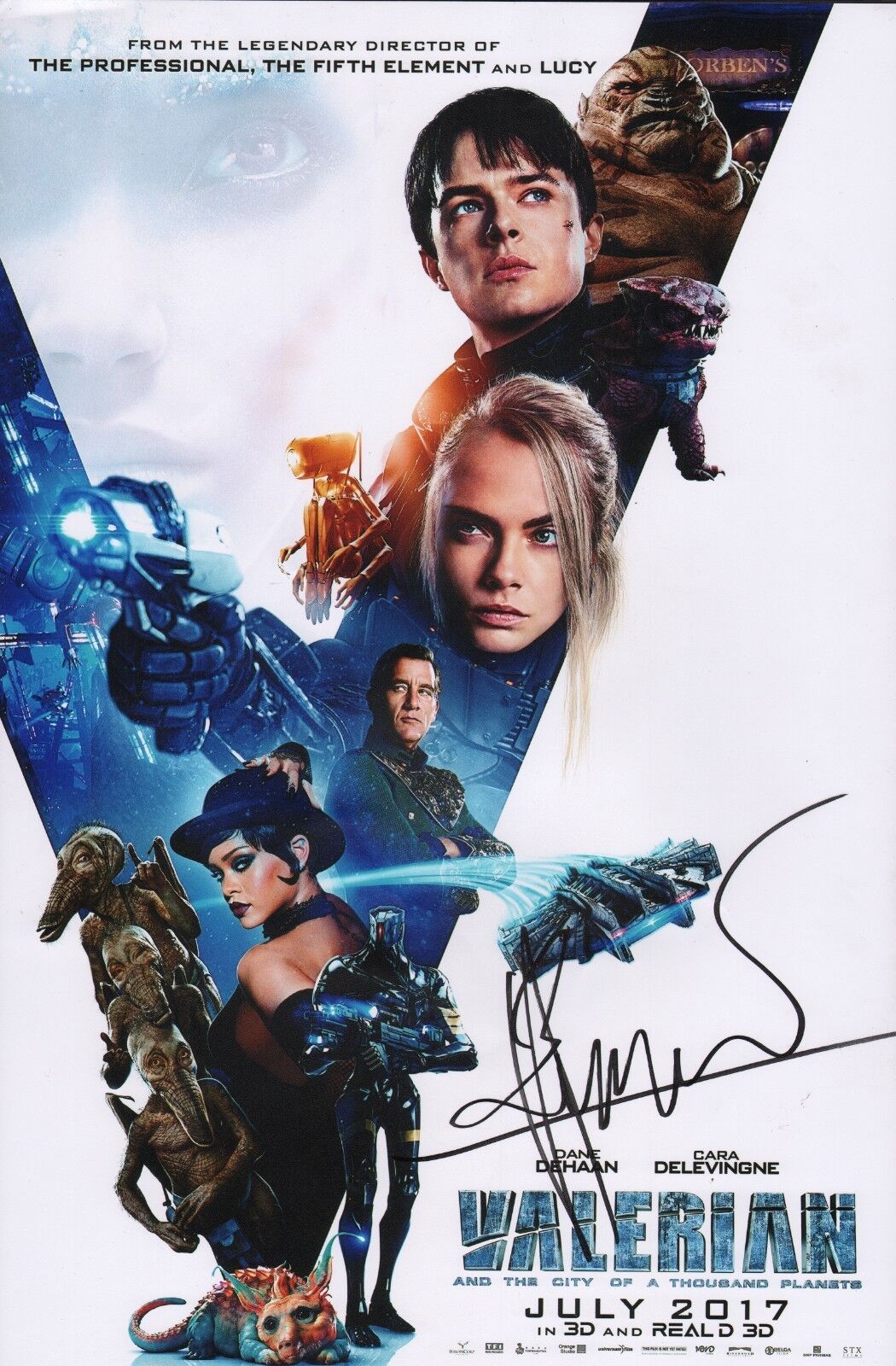 ~~ LUC BESSON Authentic Hand-Signed VALERIAN