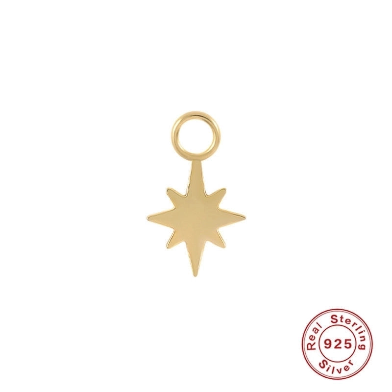 1 Piece 10mmKS115067-Z Sterling Silver Zircon Geometric Pendant Jewelry Accessories