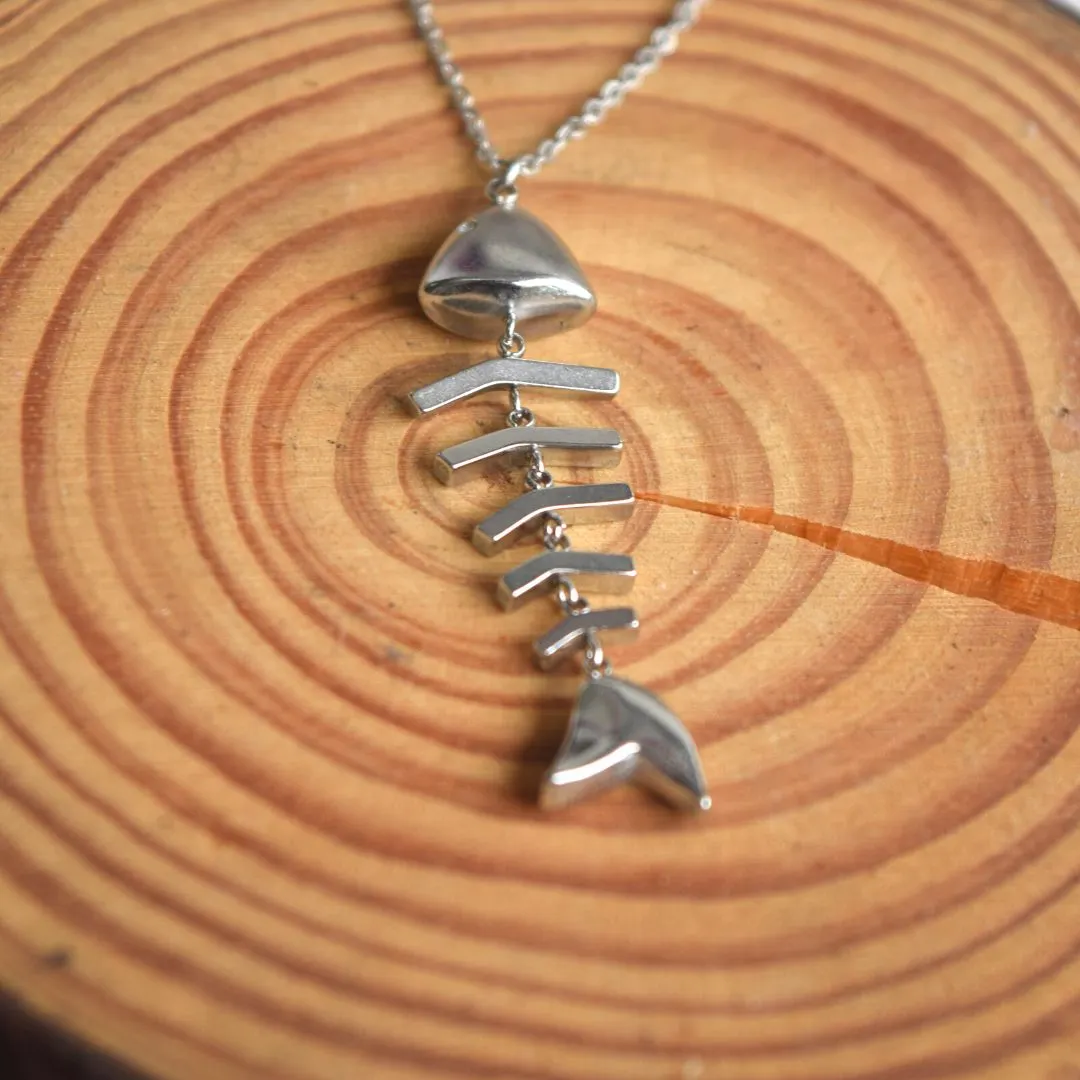Fish Skeleton Necklace
