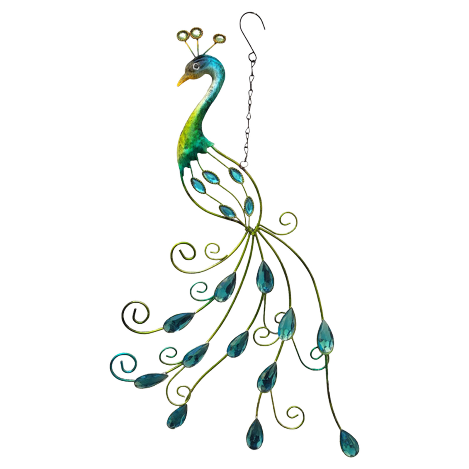 

Peacock Acrylic Feathers Hanging Decorations for Garden Yard, 501 Original