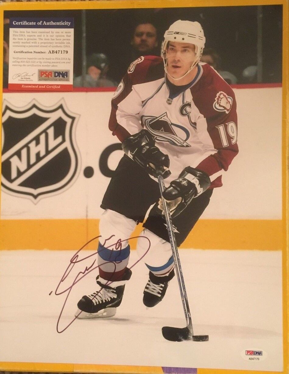 JOE SAKIC AUTOGRAPH 11X14 colorado avalanche Photo Poster painting PSA/DNA CERTIFIED