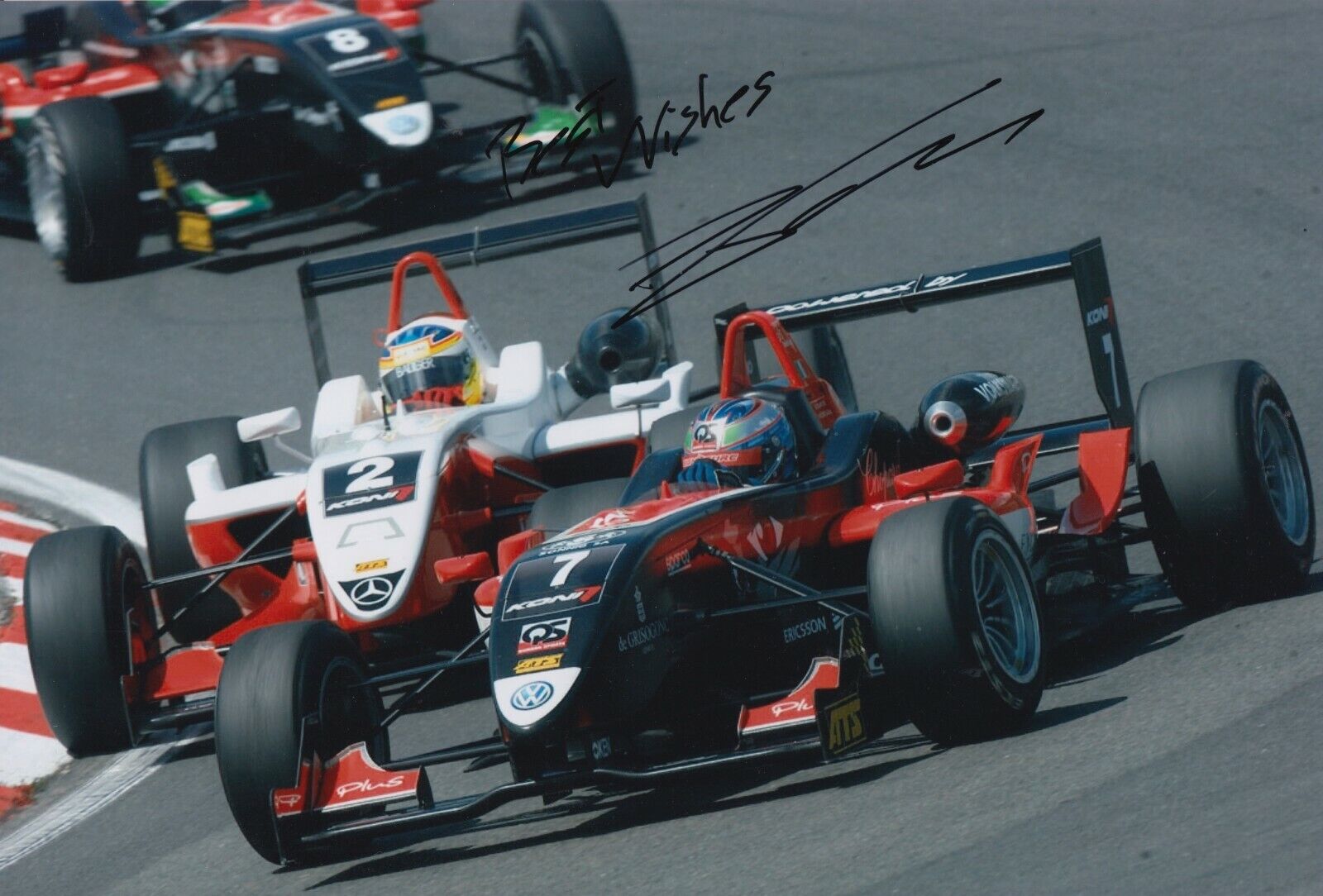 Edoardo Mortara Hand Signed 12x8 Photo Poster painting - F1 - Formula 1 Autograph.