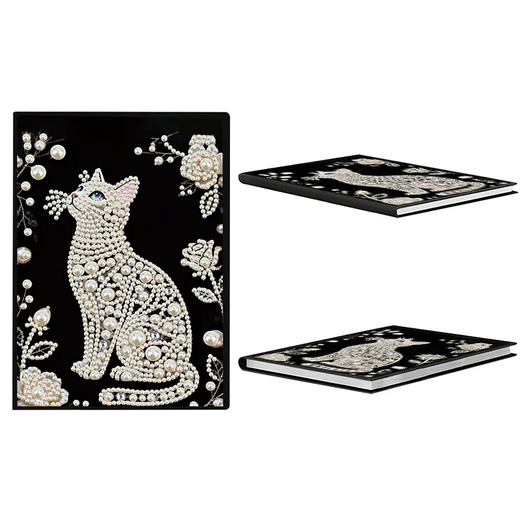 【Notebook】Flowers、Cat、Hummingbirds、Horses、Wolves、Owl、Rose、Spring Forest、Summer Forest、Autumn Forest、Winter Forest Diamond Painting Notebook for Adult Beginner Home Decor DIY Crafts Gift gbfke