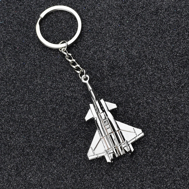Elegant Minimalist Airplane Zinc Alloy Unisex Women’s Keychain
