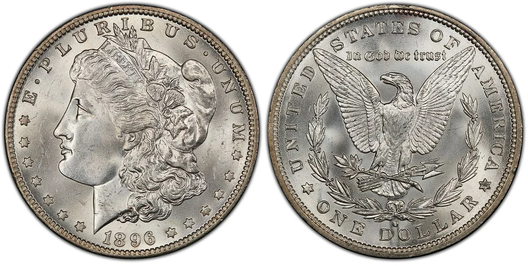 1896-O Morgan Silver Dollar $1
