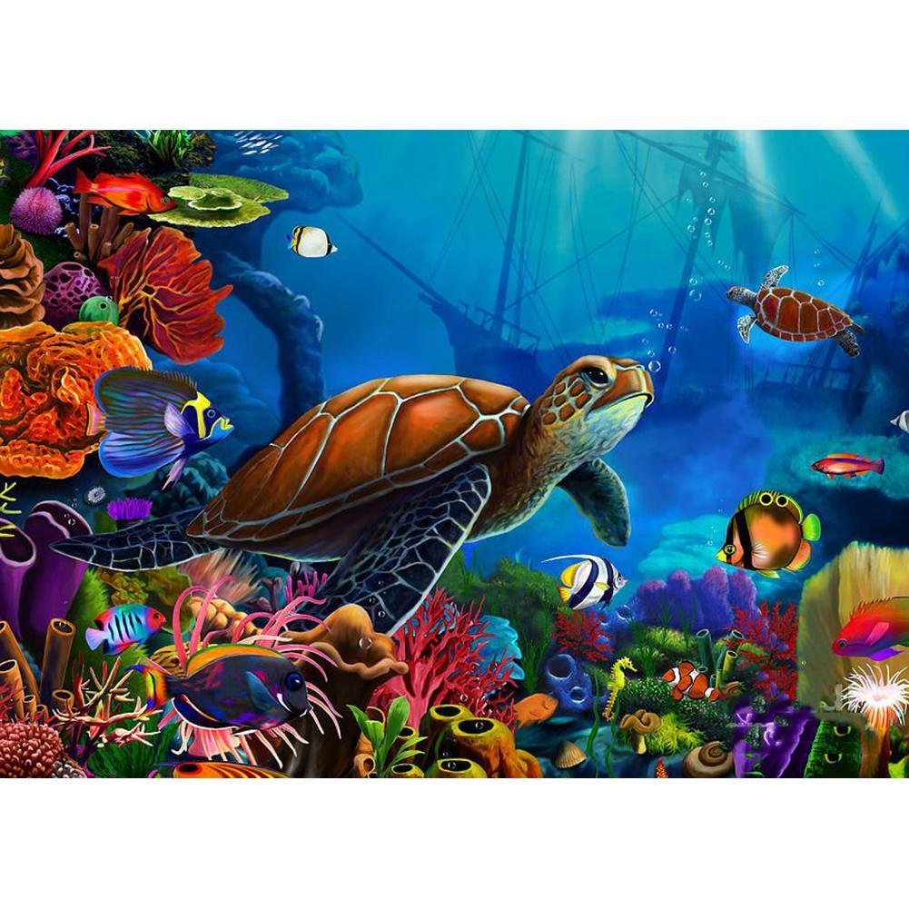 Full Round Diamond Painting Turtle (40*30cm)