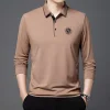Long Embroidered Casual Business POLO Shirt
