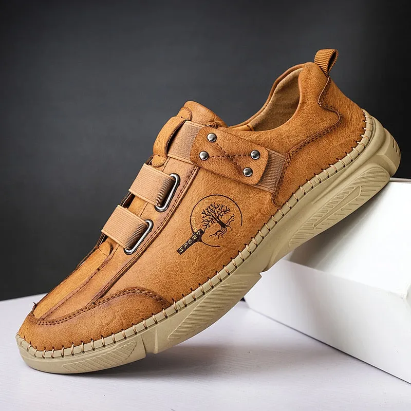 Brand Men's Casual Shoes Leather Men's Sneakers Classic Men's Moccasins Loafers Outdoor Platform Shoes Hot Sale Men's Shoes
