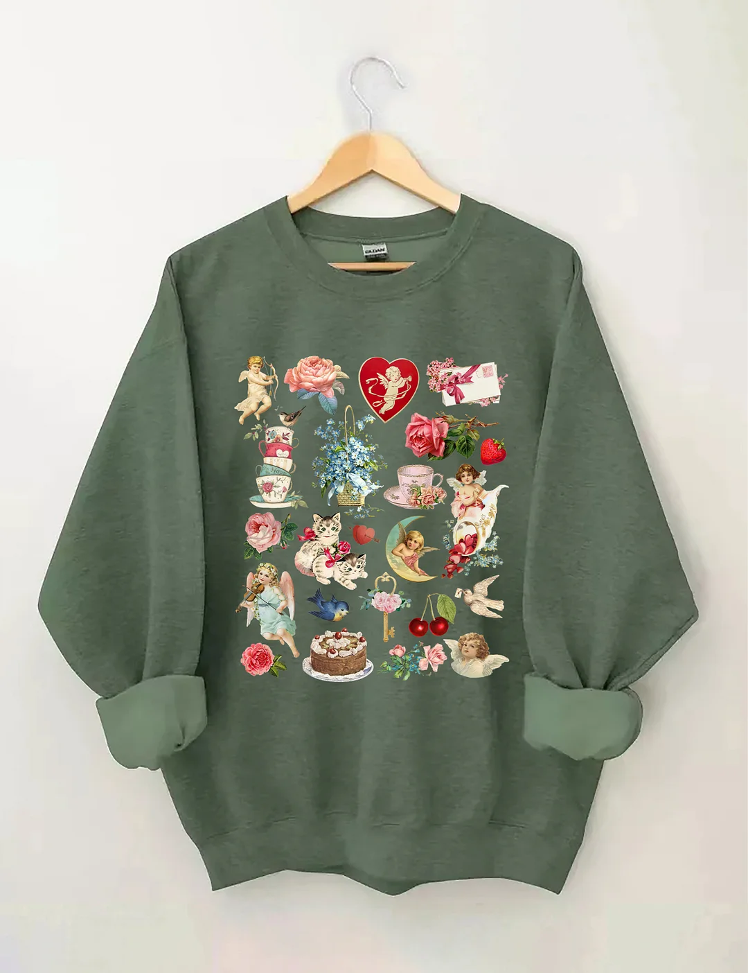 Valentine's Vintage Style Sweatshirt