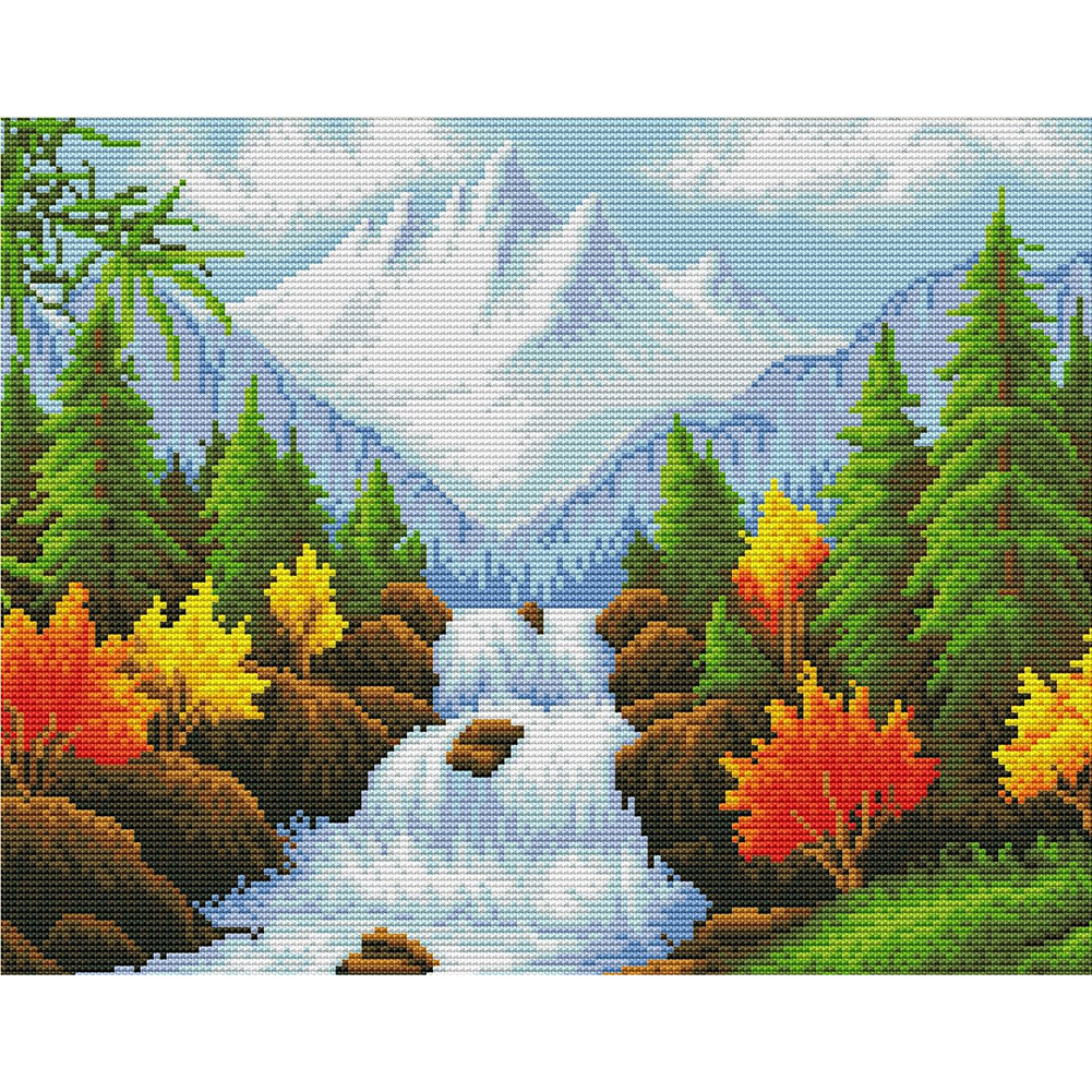 

Autumn - 11CT Stamped Cross Stitch - 45*35CM, 501 Original