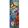 Glass Painting Butterfly Flowers-11CT Stamped Cross Stitch 30*90cm/11.81*35.43in (Big Size)