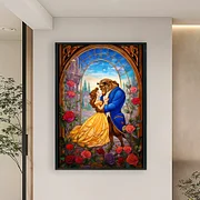 Beauty And The Beast 11CT(50*70CM) Stamped Cross Stitch