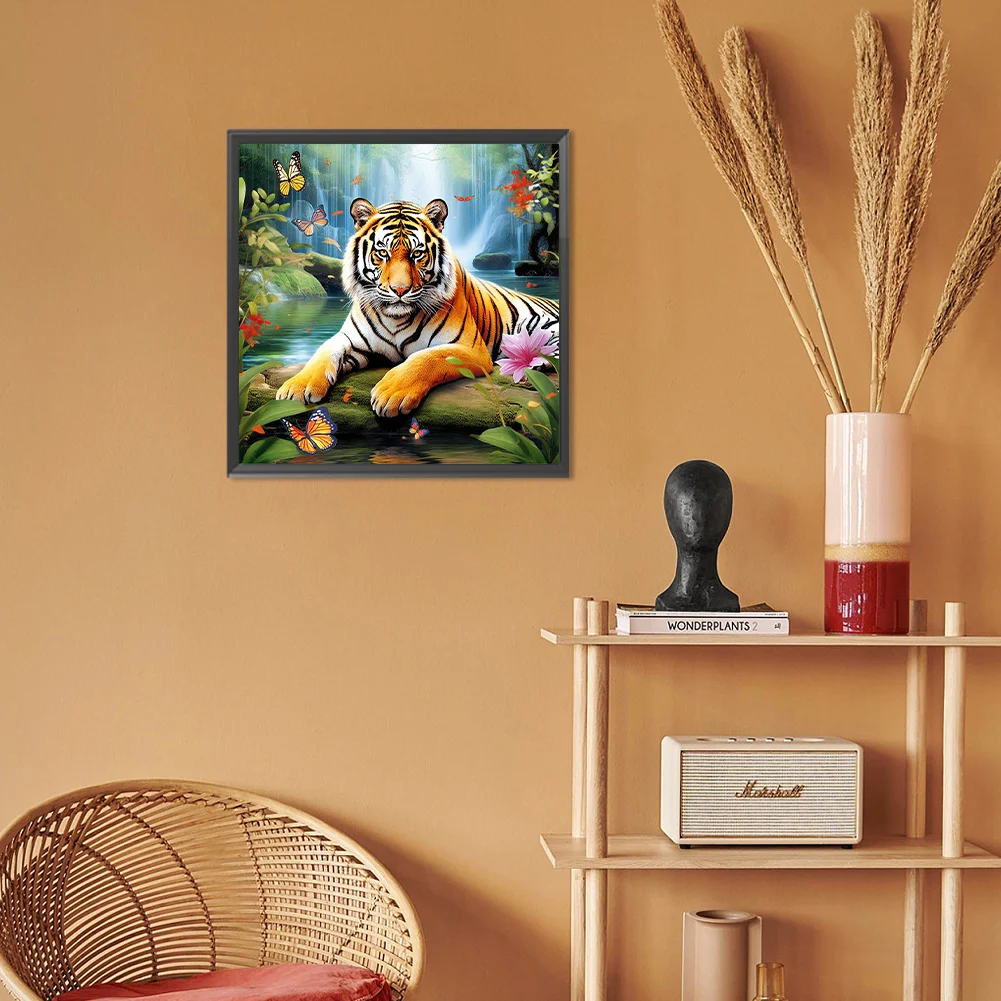 Diamond Painting - Full Round Drill - Forest Tiger(Canvas|30*30cm)