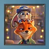 Diamond Painting -DIY Round Drill Cartoon Judy Riding Nick