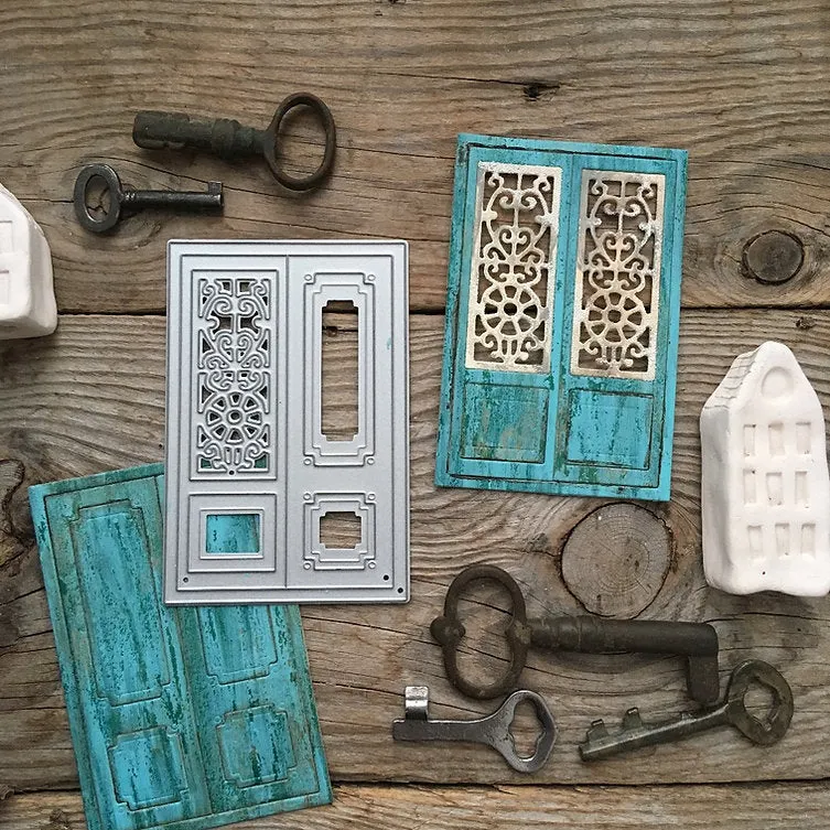 Piggy Craft metal cutting dies cut die mold Window door number circle Scrapbook paper craft knife mould blade punch stencils