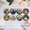 Un ensemble (8pcs) chat en bois - 5d bricolage artisanat sous-verres