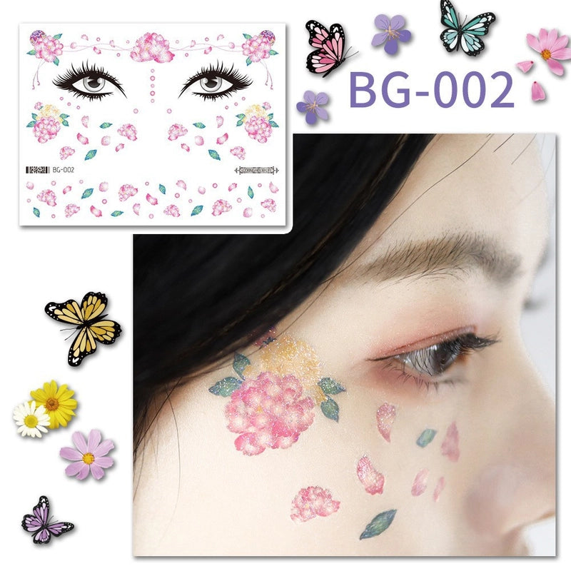 Lady Butterfly Pet Tattoos & Body Art 1 Piece