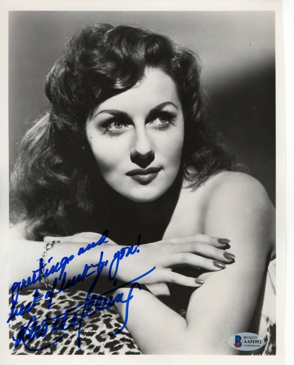Rhonda Flemming Signed Autographed 8X10 Photo Poster painting Queen of Technicolor BAS AA51052
