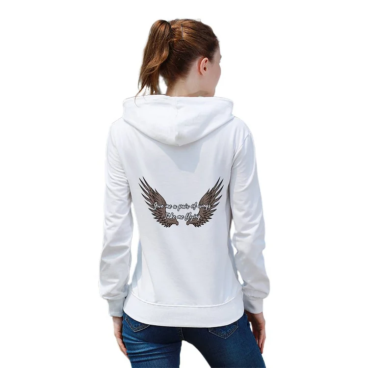 Women's Pullover Give Me A Pair of Wing Letters customized, personalized, gift