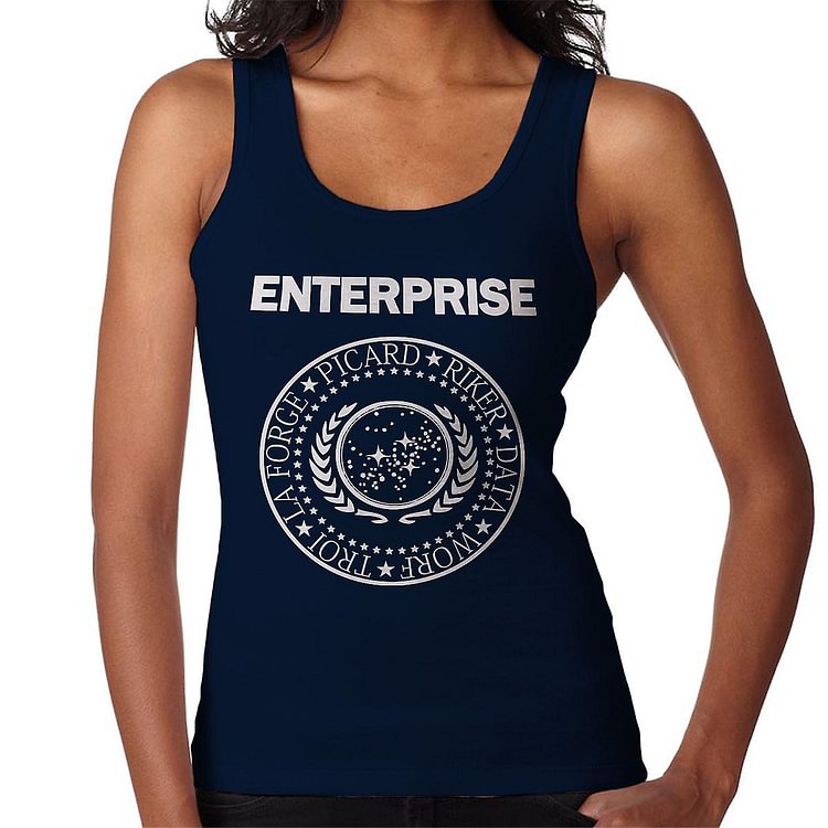 Enterprise Star Trek Ramones Logo Women's Vest