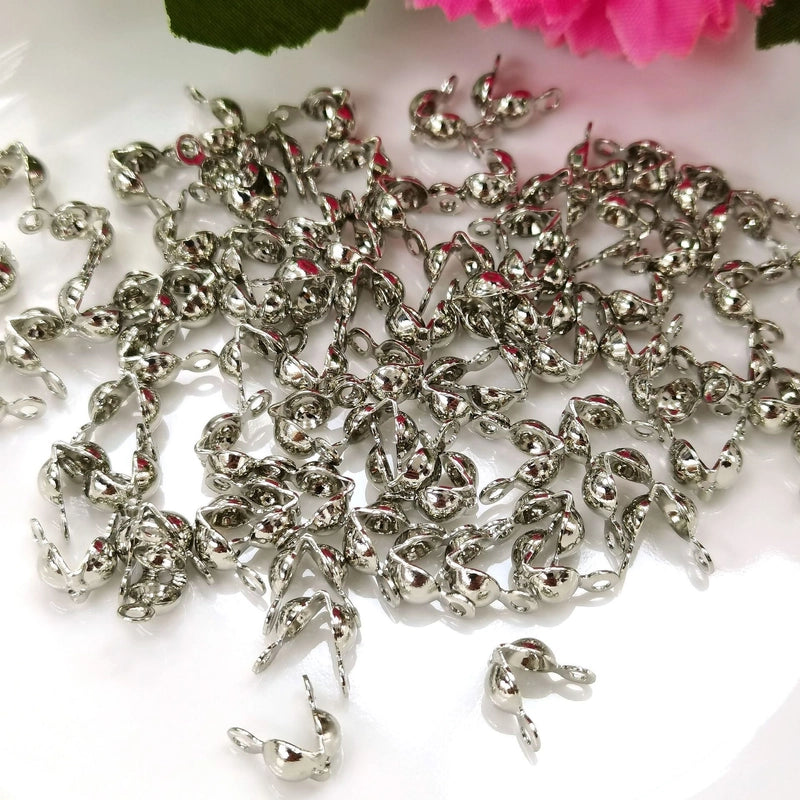 100 PCS/Package Copper Solid Color Jewelry Buckle