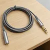 6.35mm Headphone Extension Cable Wear Resist Male To Female TRS Adapter Cord Multi-Purpose Hi-Fi Sound Stereo Extender Cord for IPhone/Headset/Smartphones