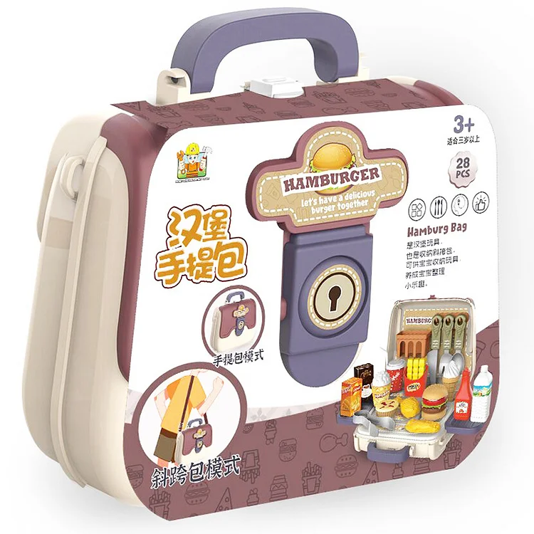 Children Toy Play House Simulation Handbag Kit Multi Theme Playset