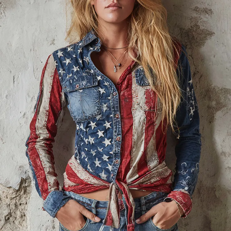 Women's 250th Anniversary American Long-Sleeve Shirt