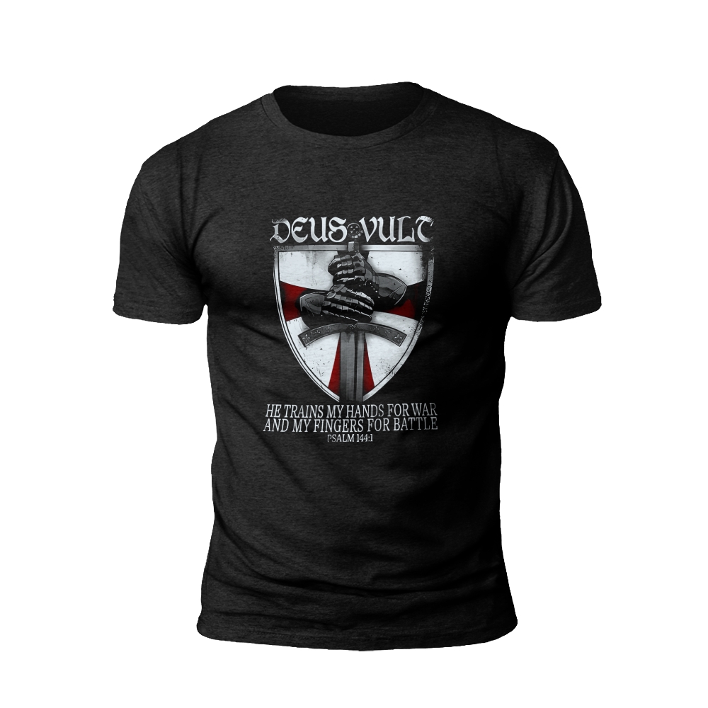 Deus Vult: Warrior's Shield T-Shirt
