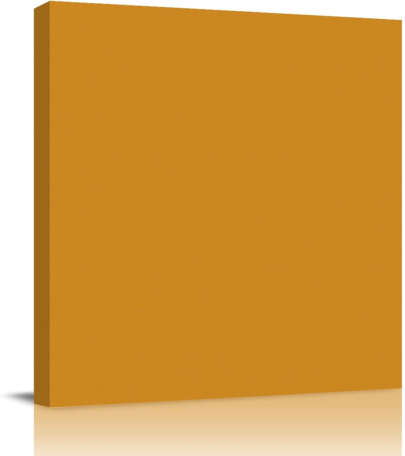 Wall Art for Living Room Framed Canvas Prints Turmeric Solid Color Background Ready to Hang Pictures for Bathroom Kitchen Wall Decor 20x20 Inch 20x20 inch