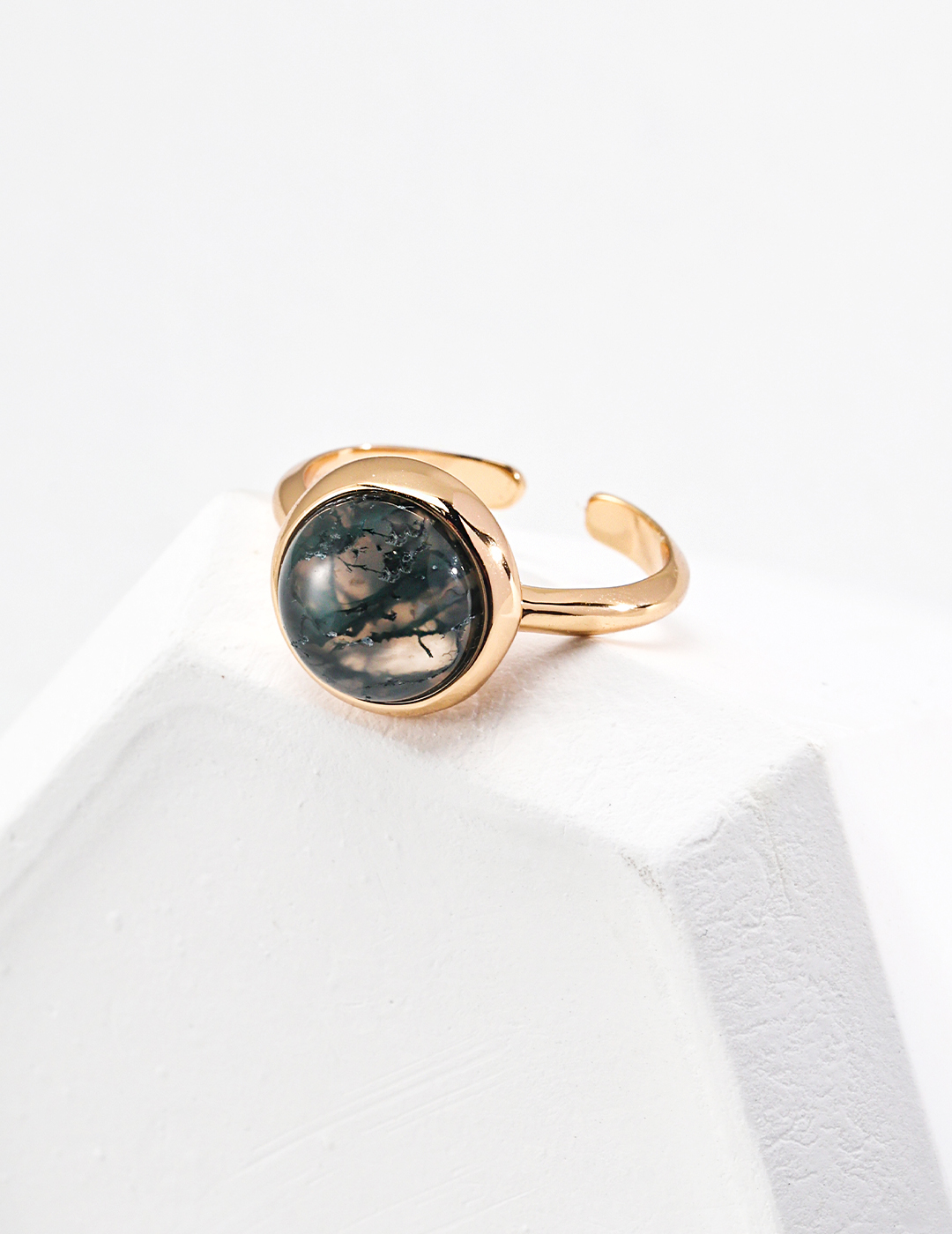 Moss Agate Ring