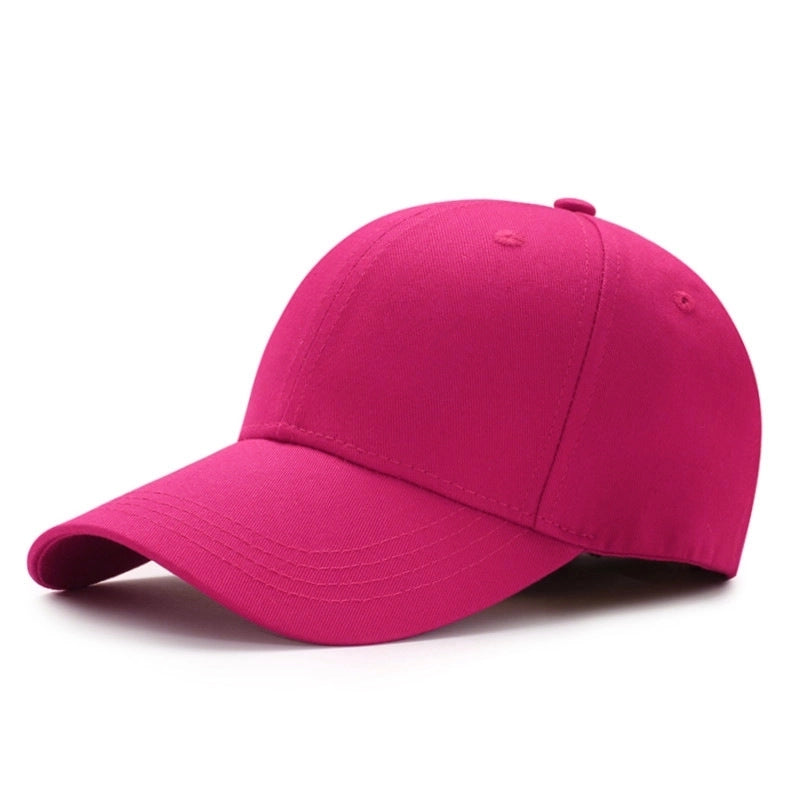 Unisex Minimalist Solid Color Curved Eaves Baseball Cap