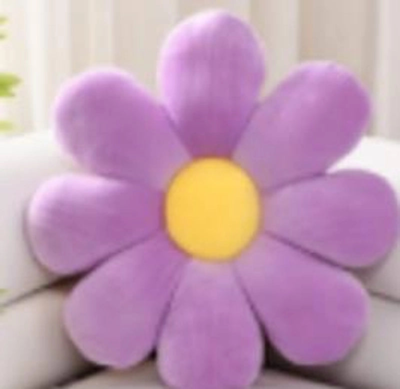 Cross-border Same Style Little Daisy Flower Cushion Flower Plush Pillow Seat Cushion Plush Afternoon Nap Pillow Backrest Cushion