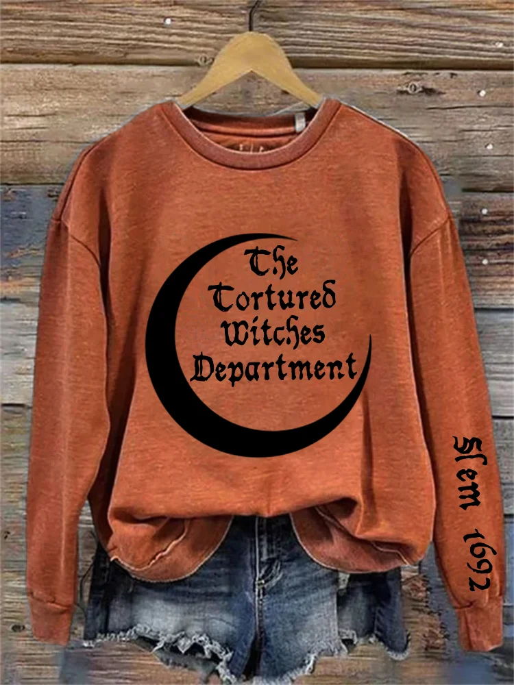 Comstylish Halloween The Tortured Witches Department Salem 1692 Sweatshirt