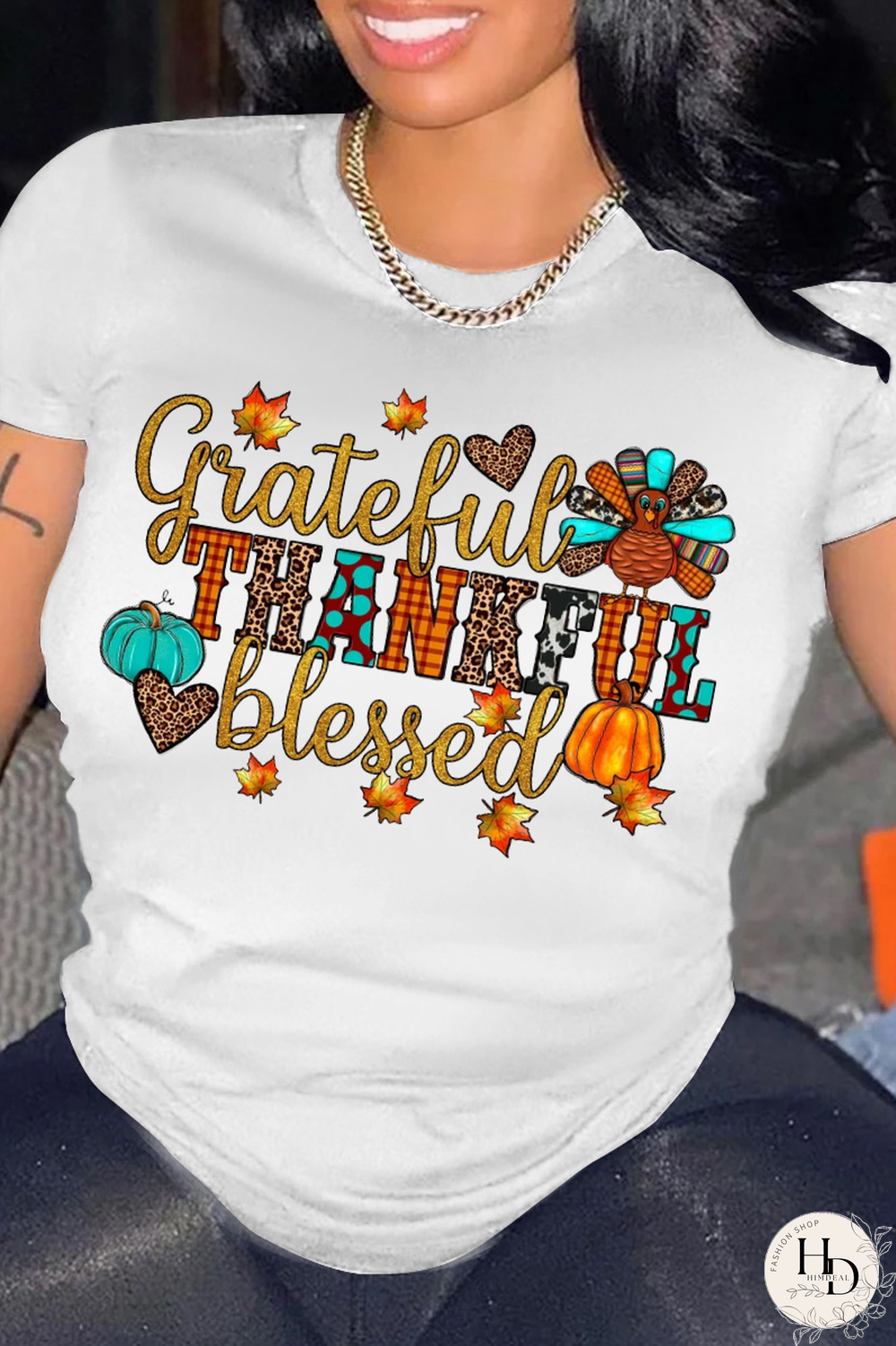 White Casual Vintage Print Patchwork Letter O Neck T-Shirts